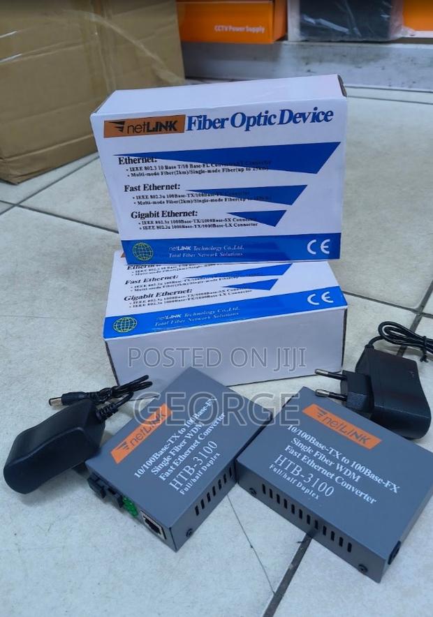 100Mbps Fast Ethernet Media Converter – Ready Stock - main view