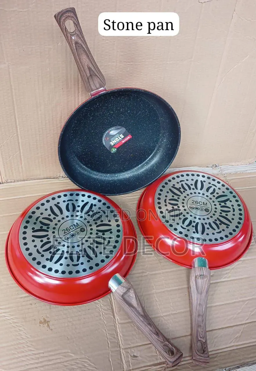 26cm Red Granite Non-Stick Frying Pan