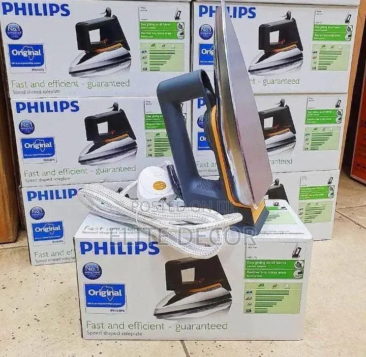 Philips HD1172 Dry Iron 1000W – Aluminium Soleplate