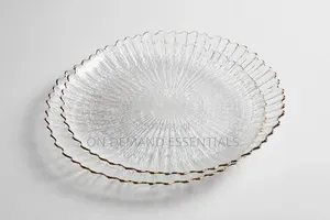 High Quality Sunburst Glass Plate 6pc