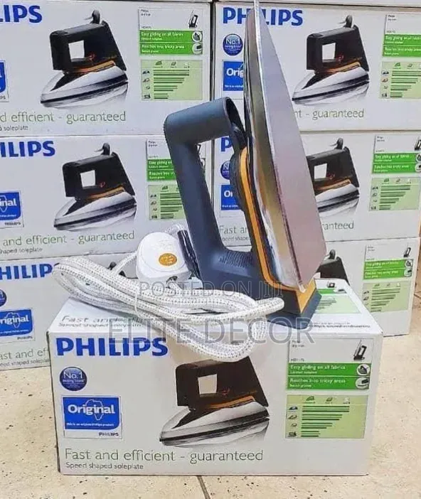 Philips HD1172 Dry Iron 1000W – Aluminium Soleplate