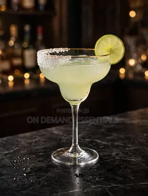 2pcs High Quality Gold Rim Margarita / Coupe Glass