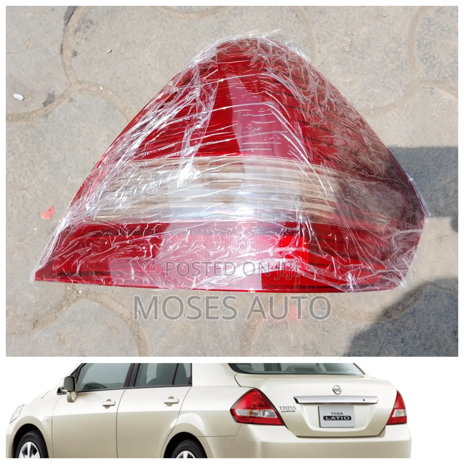 Nissan Tiida Taillight/Tail Light/Back Lights/Backlight Lens