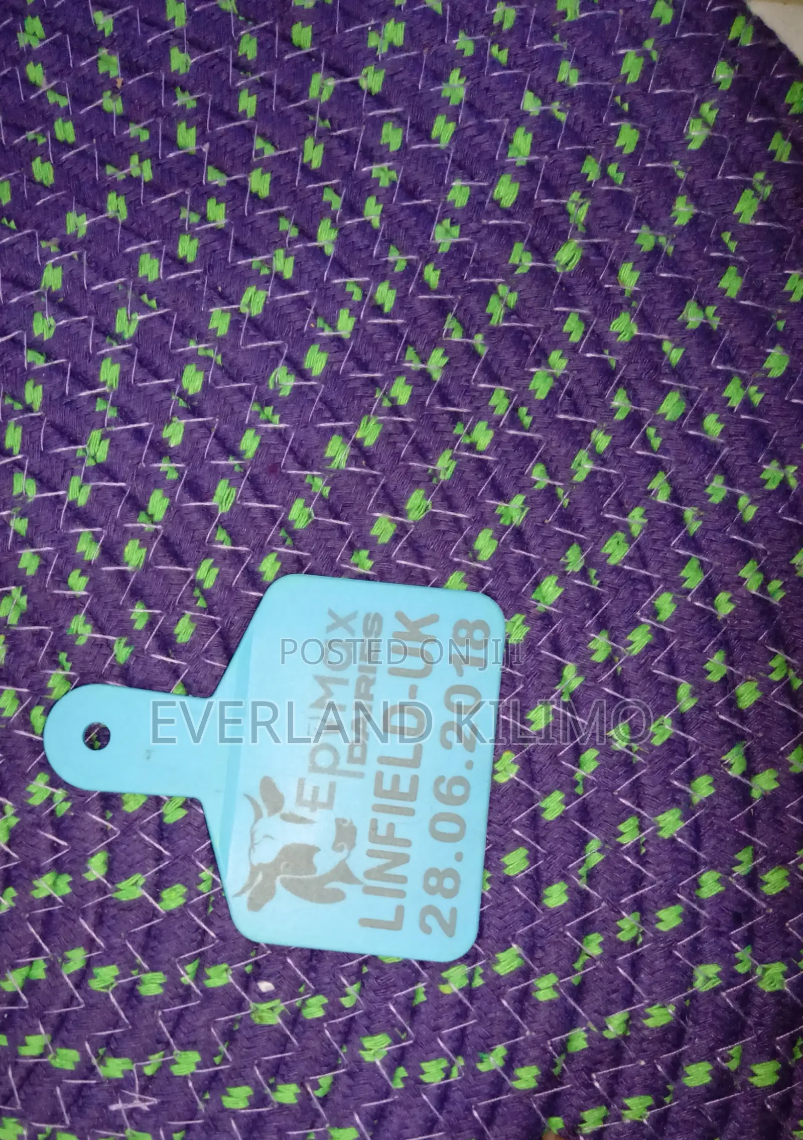 Blue Numbered Medium Tag for Cattles