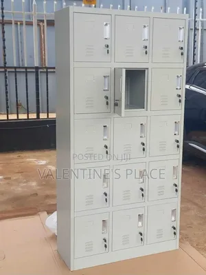 15-Door Steel Locker Cabinet, Perfect for Offices, Schools, Gyms,