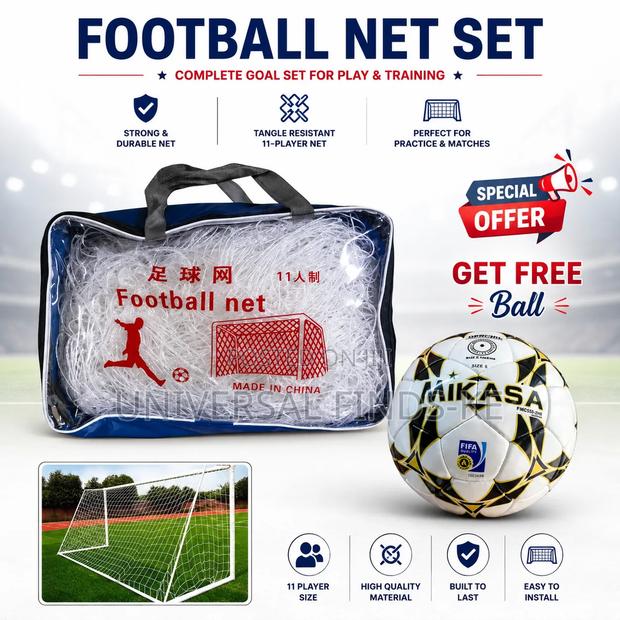 Soccer Net With Free Mikasa Soccer Ball Size