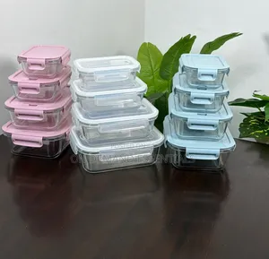 4pc Glass Food Storage Set