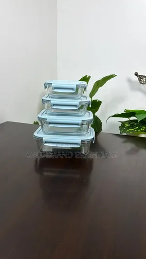 4pc Glass Food Storage Set