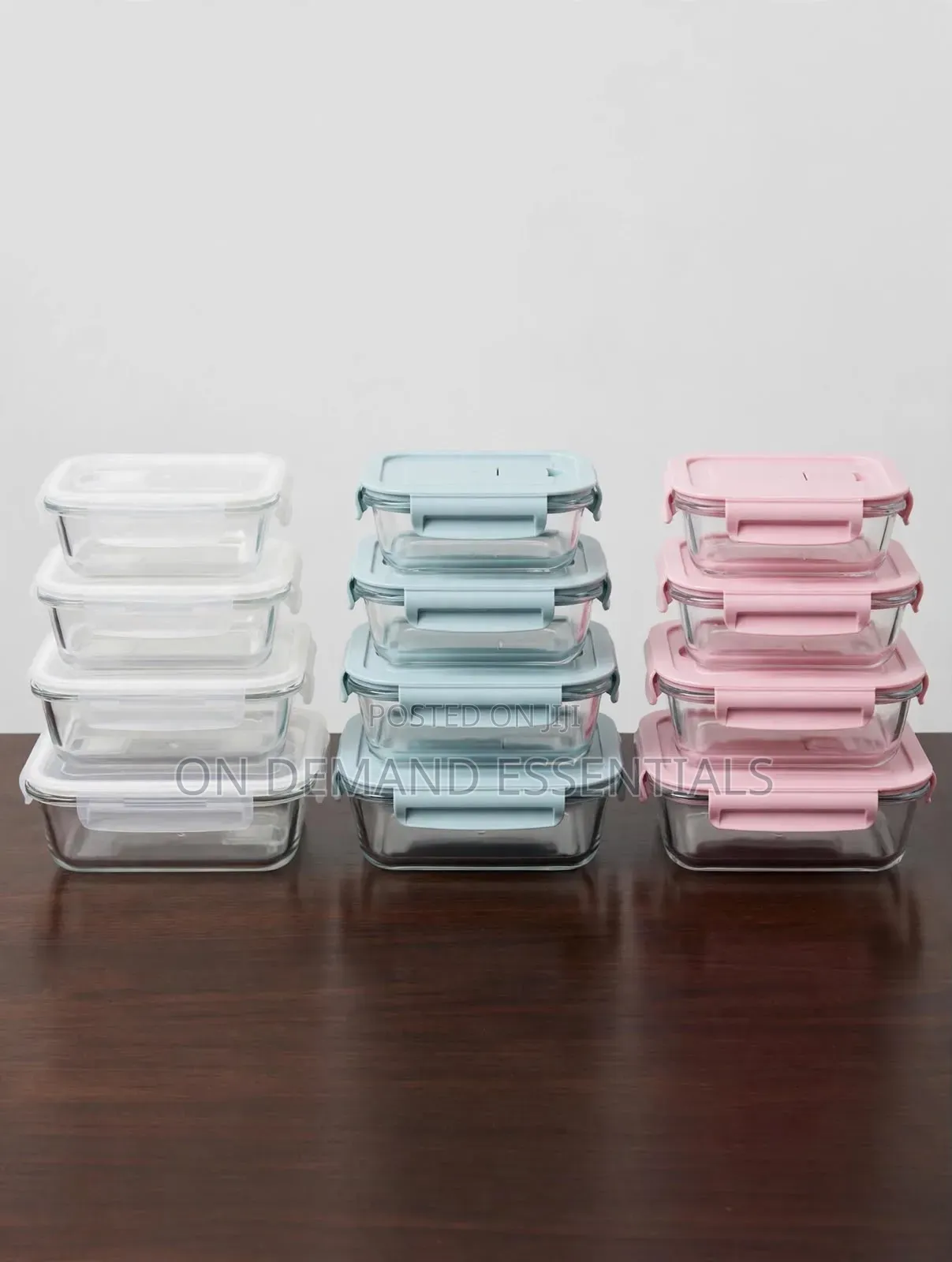 4pc Glass Food Storage Set