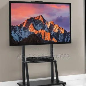 Mobile TV Trolley Stand With Wall Mount Fits 32-75 Inches TV