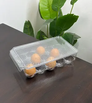 Clear Acrylic Egg Storage Container Holds 15 Eggs