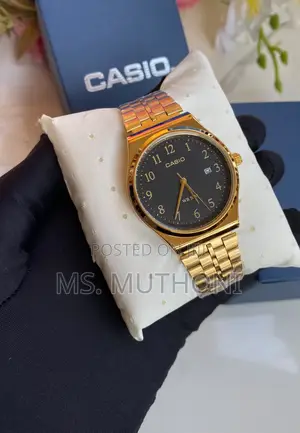 The Gold-Tone Casio MTP-B145 Wristwatch