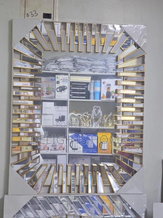 Luxury Sunburst Decorative Wall Mirror-Tet - thumbnail 2