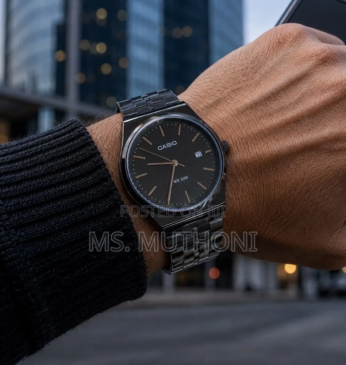 Casio MTP-VD03 Series Black IP Stainless Steel