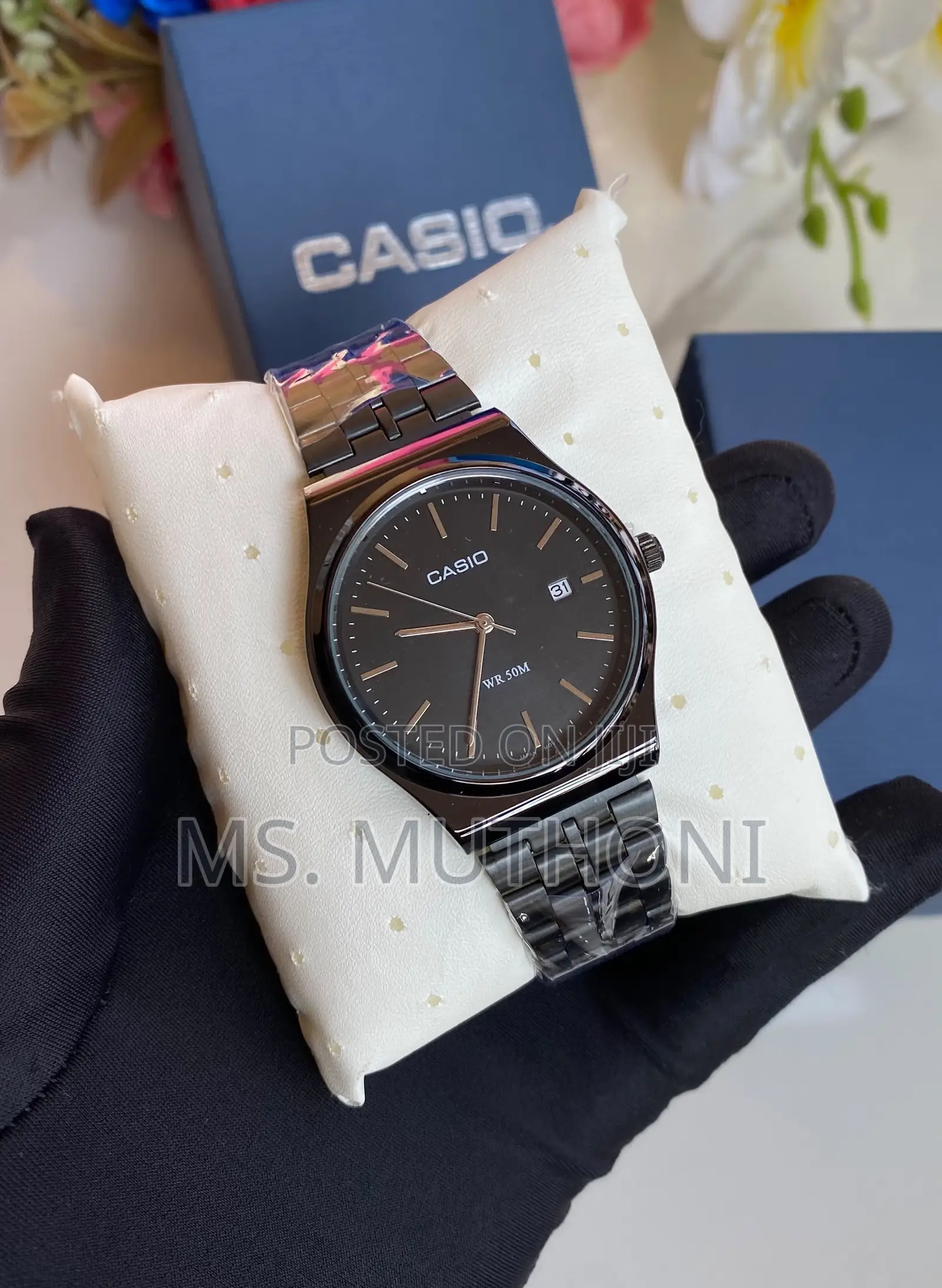 Casio MTP-VD03 Series Black IP Stainless Steel