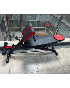 Adjustable Decline Sit-Up Bench With Leg Support