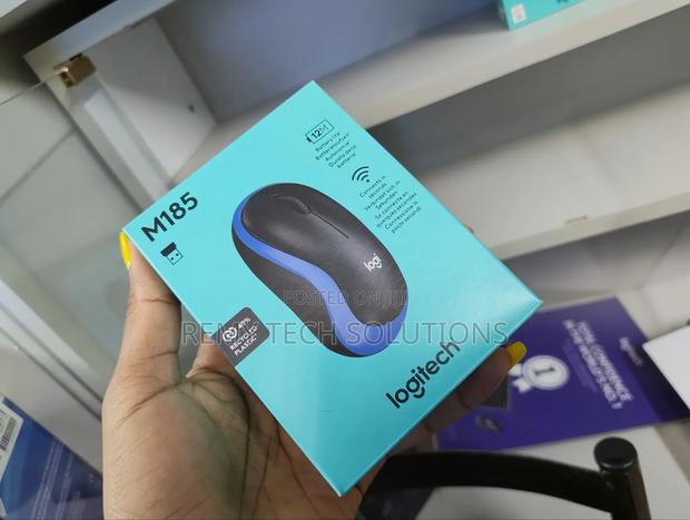 Logitech M185 Wireless Mouse - Blue