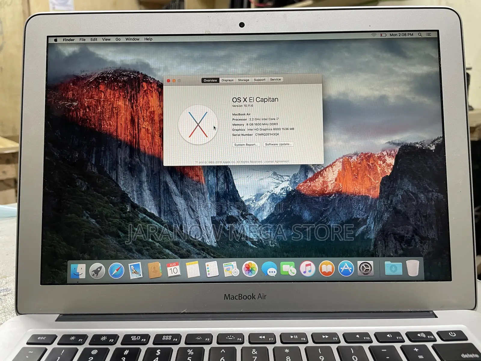 Laptop Apple MacBook Air 2015 8GB Intel Core i7 SSD 256GB
