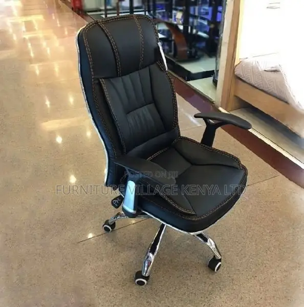 Office Chair; Black Adjustable Generic Office Computer Chair