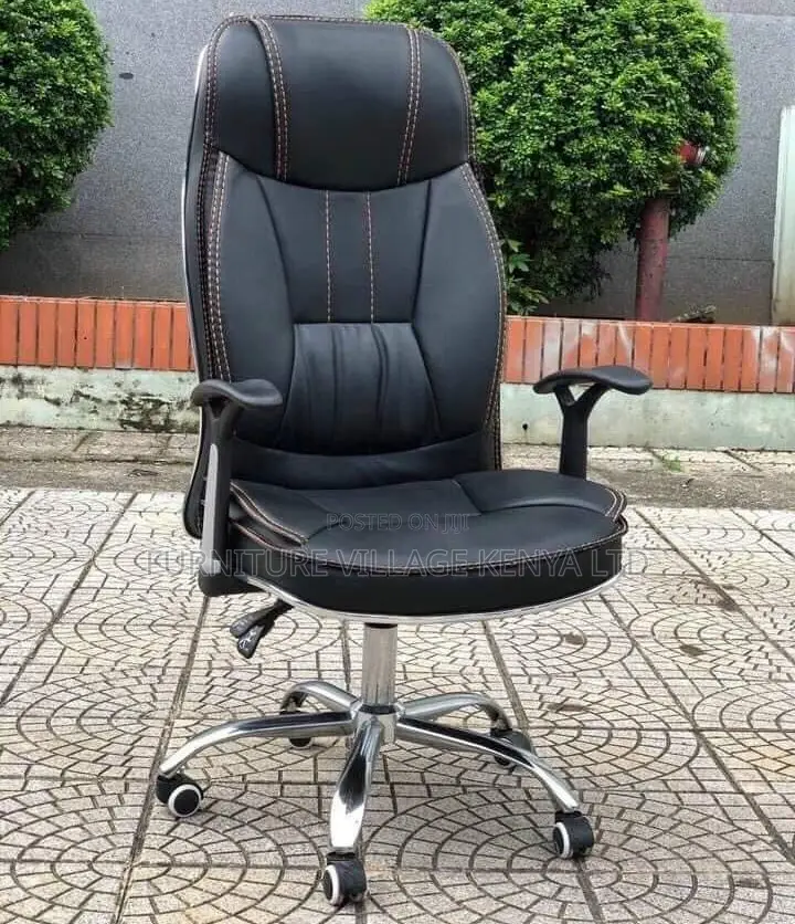 Office Chair; Black Adjustable Generic Office Computer Chair