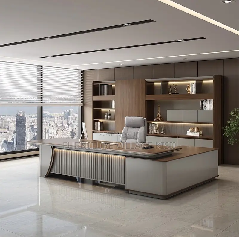 Office Desk: L-Shaped Excutive Desk 2.2M