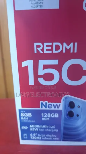 New Xiaomi Redmi 15C 4G 128 GB Black