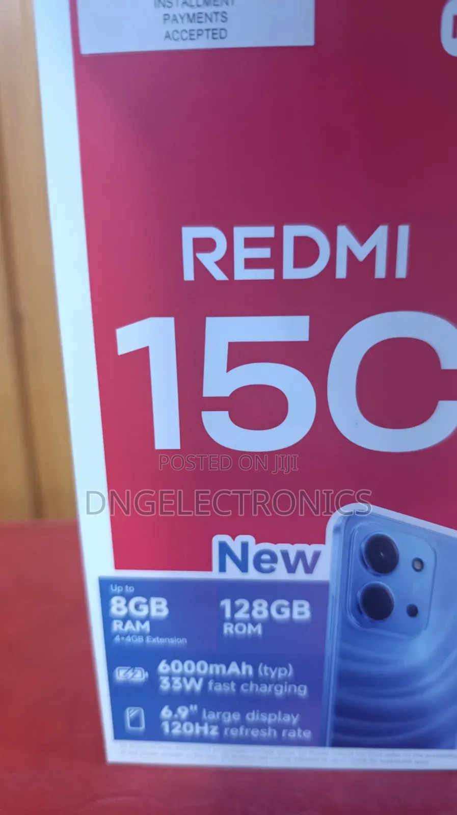 New Xiaomi Redmi 15C 4G 128 GB Black