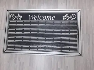 WELCOME Highly Flexible, Anti-Slip Rubber DOORMATS