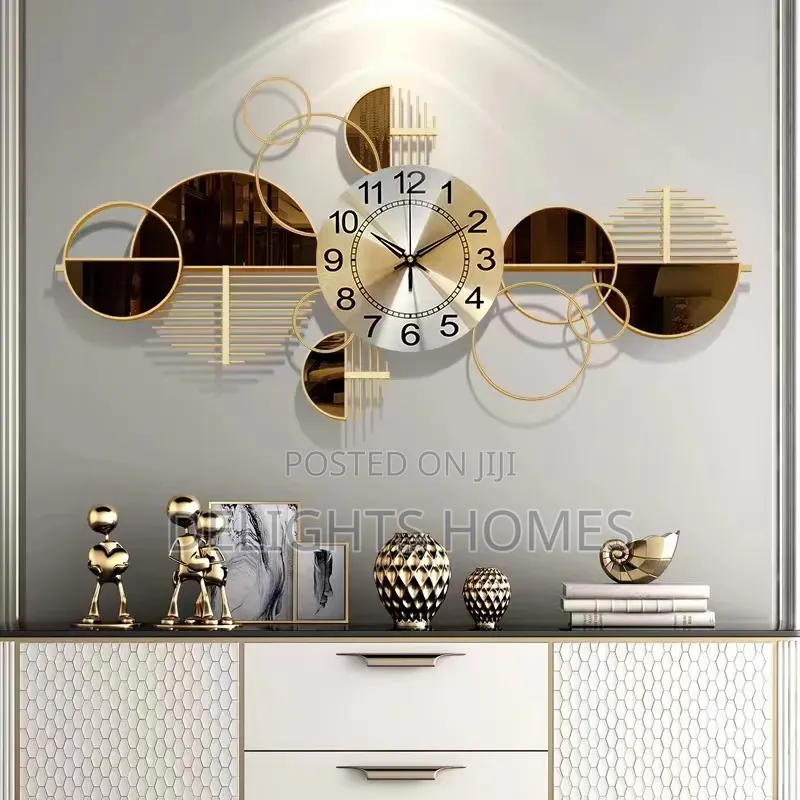 Luxury Abstract Mirror Wall Clock-Tet