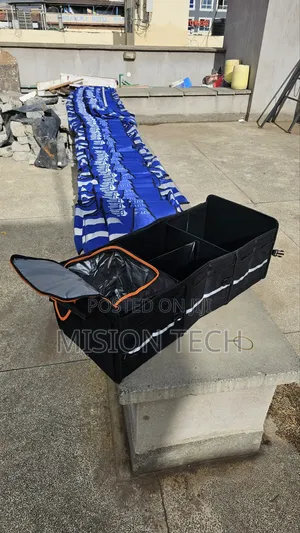 Large-Capacity Trunk Organizer With Multiple Compartments 