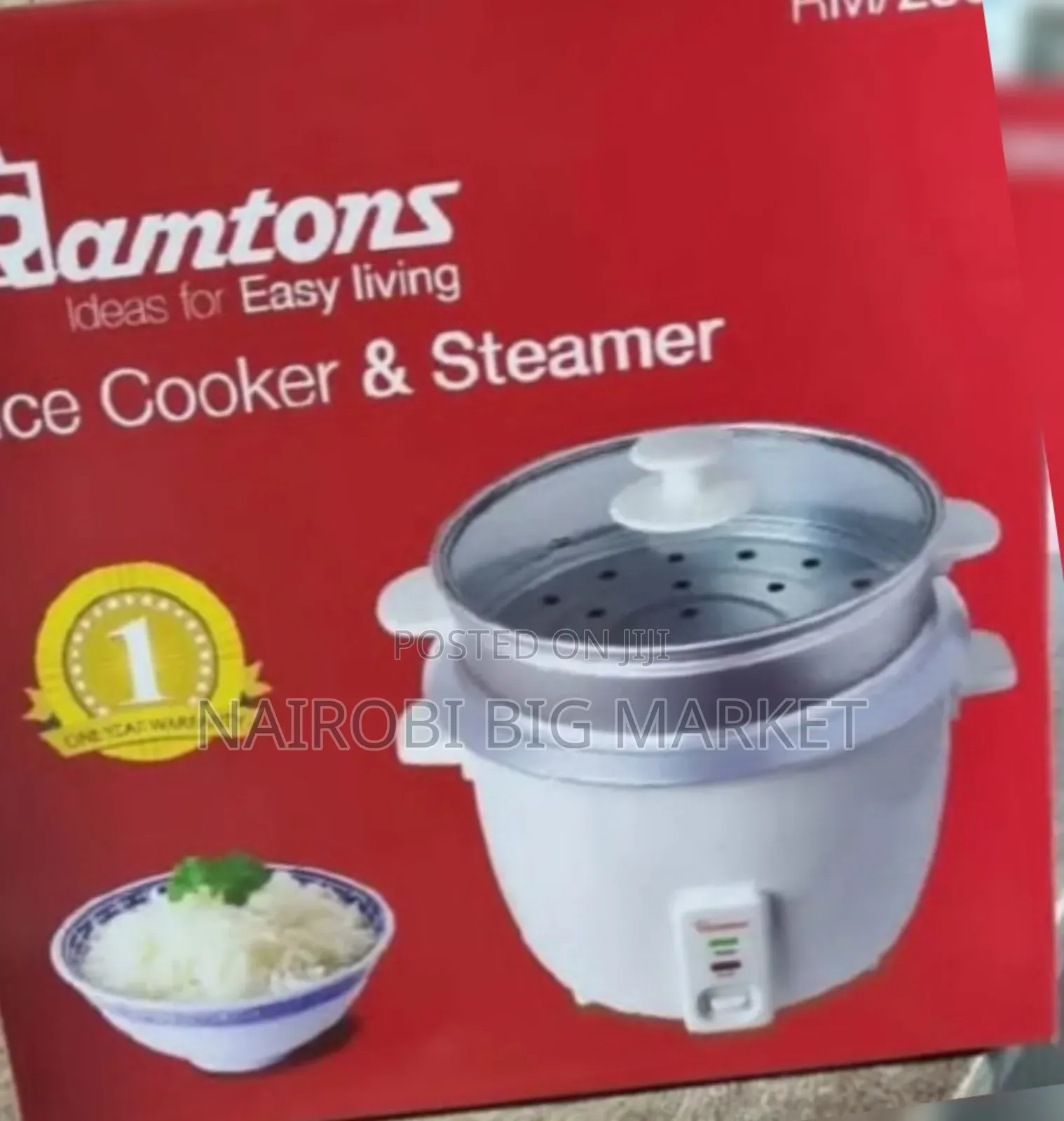 Ramtons RM/289 Rice Cooker Steamer