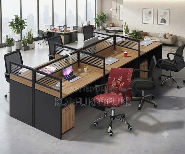 Office Workstation; Six Users Partitioned Office Workstation - thumbnail 2