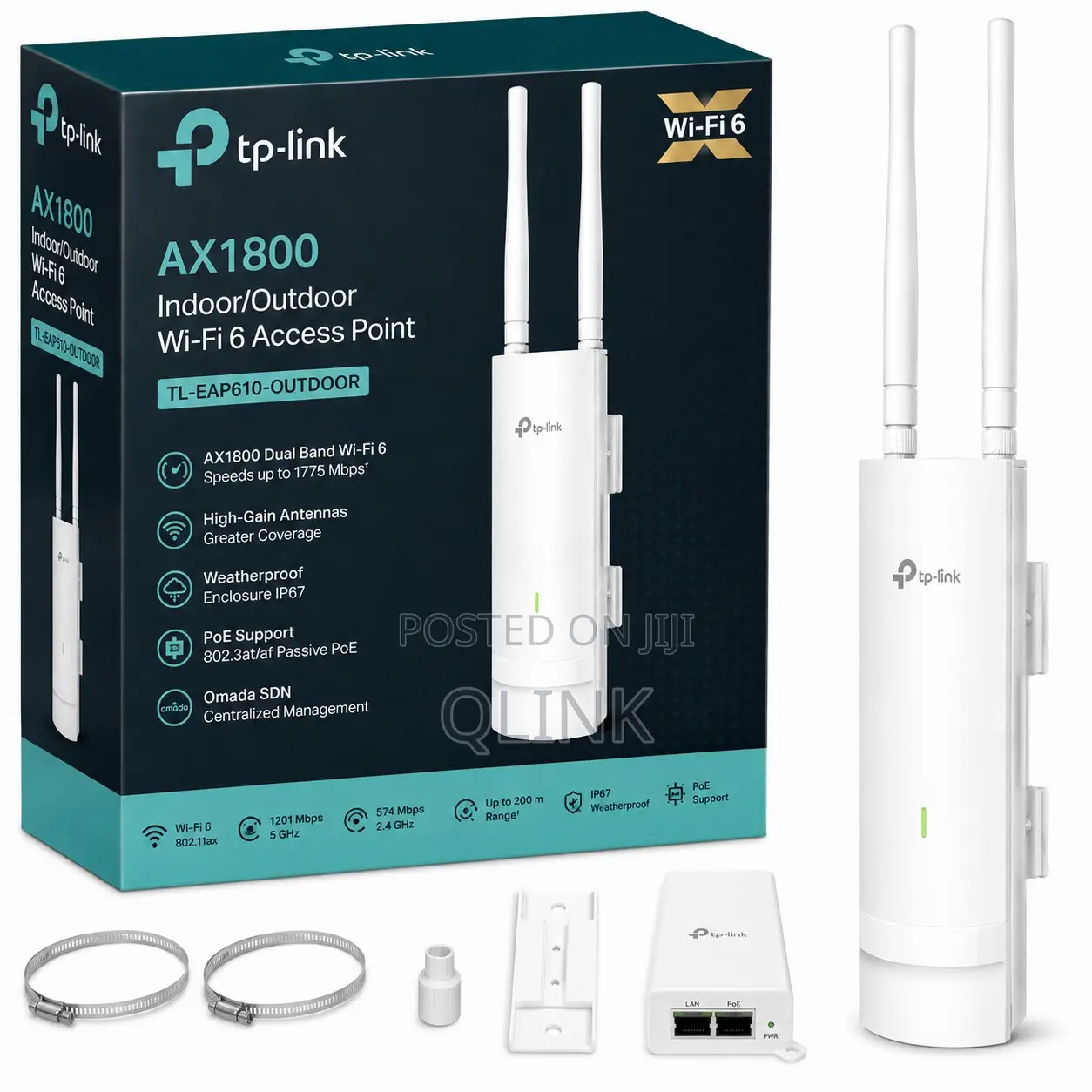 TP-Link AX1800 Indoor/Outdoor Access Point - TL-EAP610-OUTDOOR