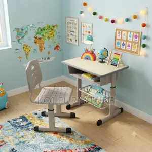 Home Desk; Ergonomic Desk Chair Set With Book Storage