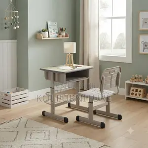 Home Desk; Ergonomic Desk Chair Set With Book Storage