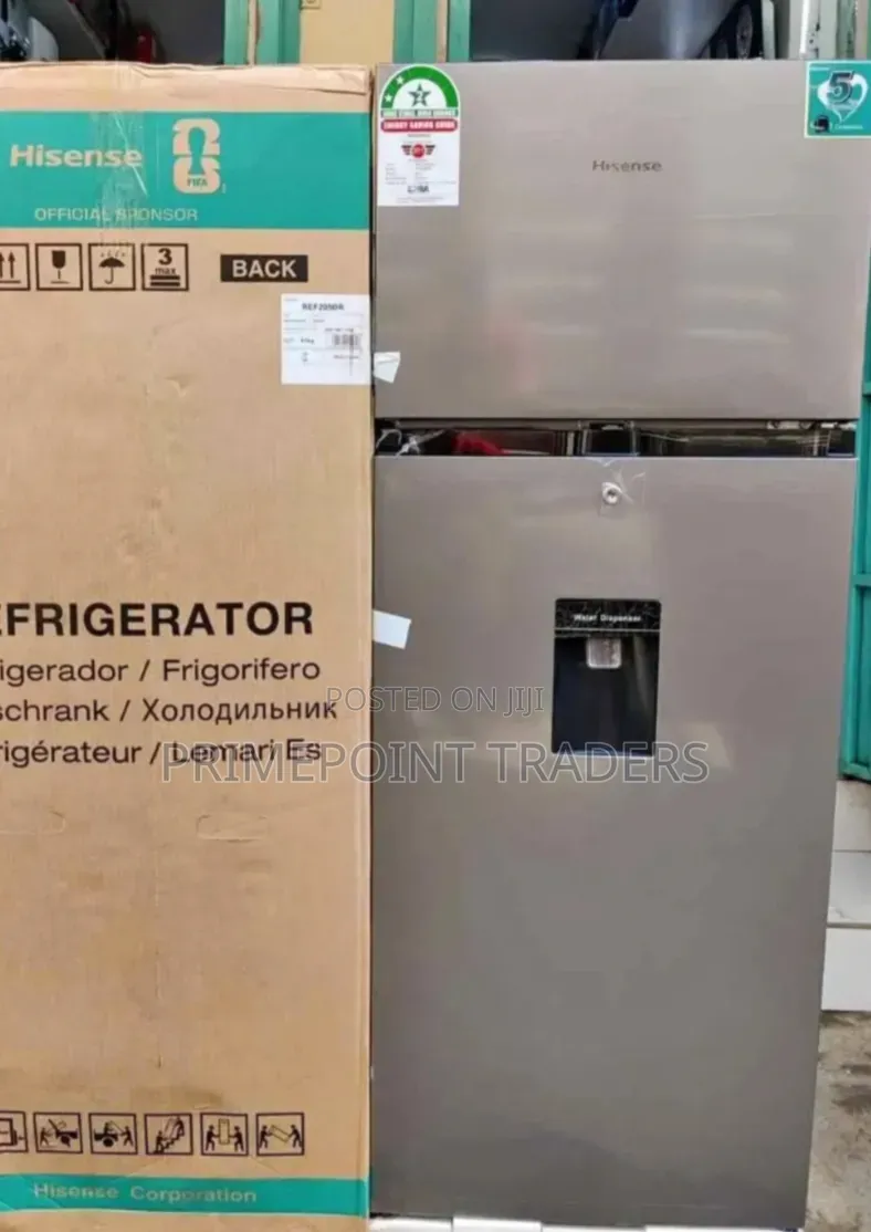 Hisense 205L Double Door Refrigerator With Water Dispenser – Smart