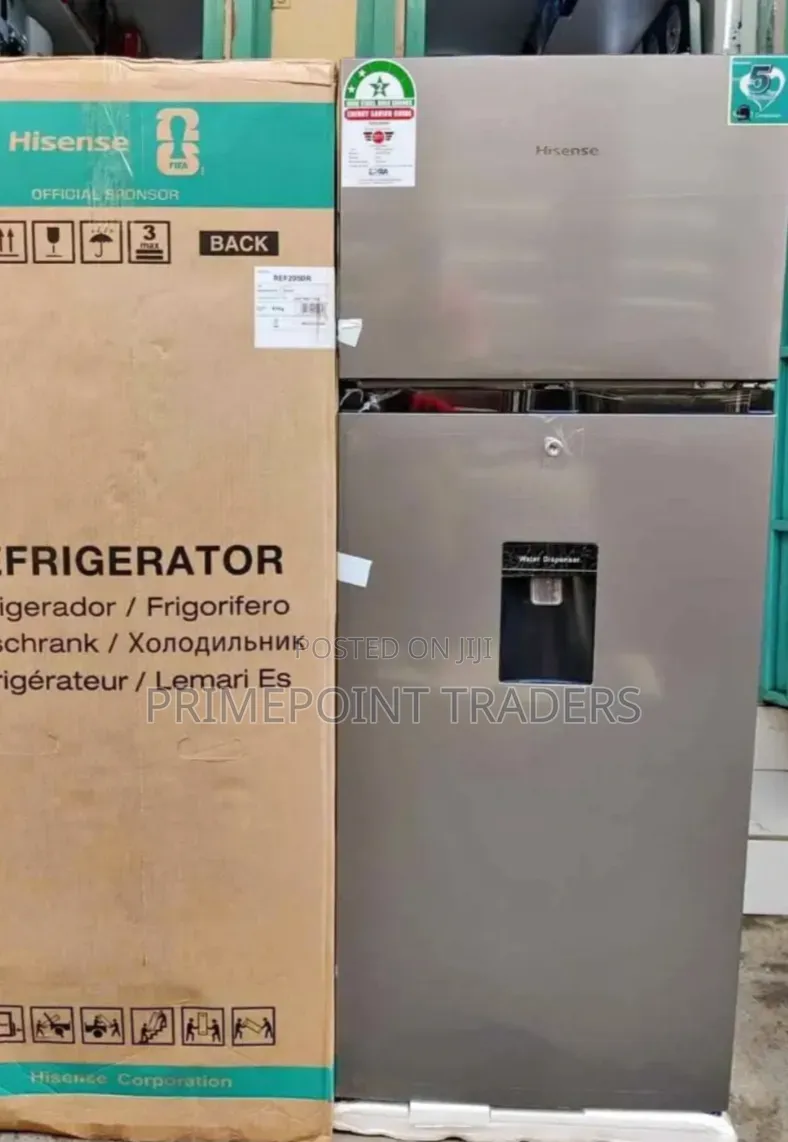 Hisense 205L Double Door Refrigerator With Water Dispenser – Smart