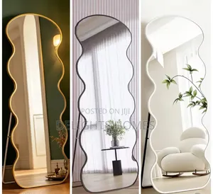 40*150 Modern Wavy Full-Length Standing Mirror-Dav
