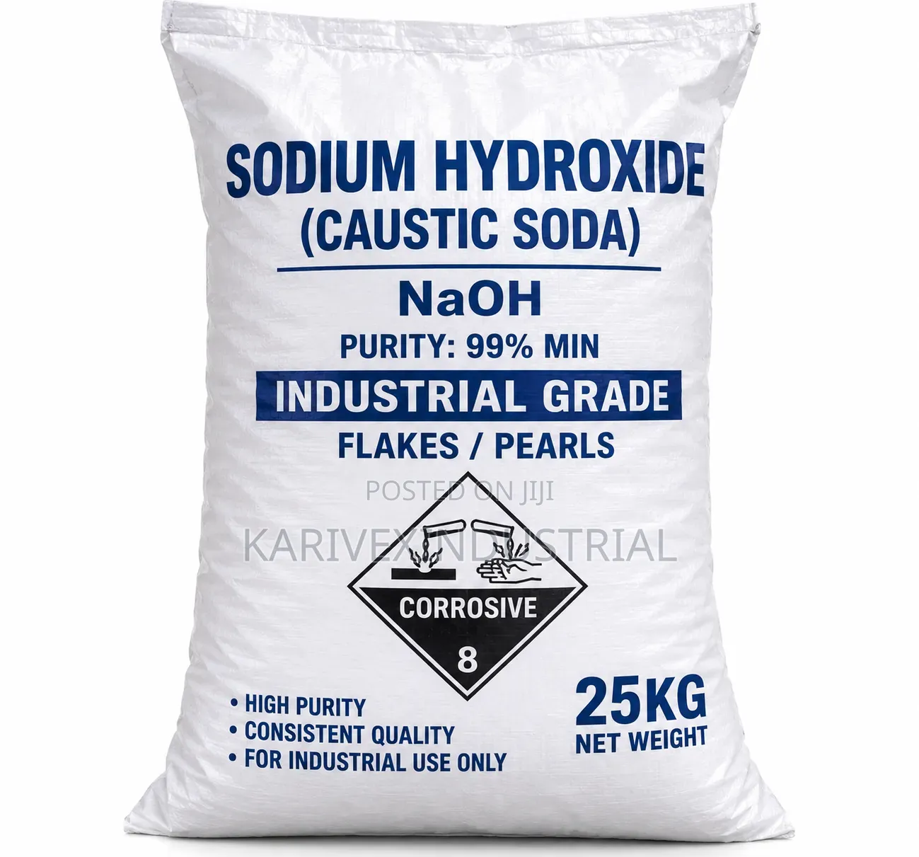 Caustic Soda Flakes 25 Kg(Sodium Hydroxide)