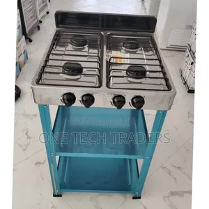 Standing Cooker With Shelves 4 Gas - Rebune