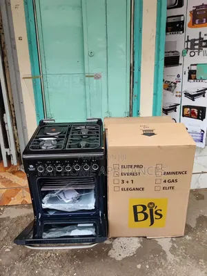 BJs Standing Cooker EVEREST Black 60x60cm 3+1 Premium
