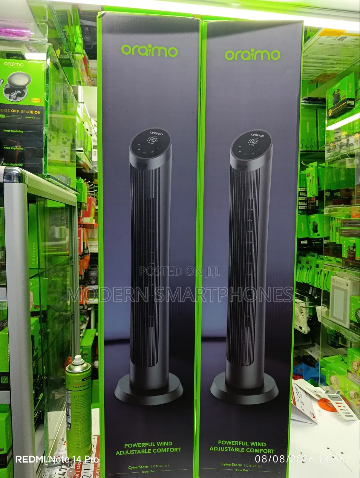 Oraimo CyberStorm 40 Inch 50W Tower Fan