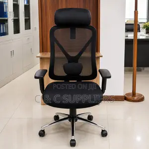 Ergonomic Black Mesh Study Chair.