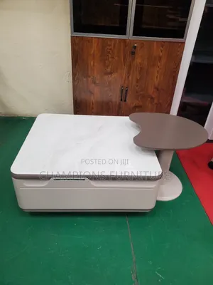Square Marble Coffee Table With Side Table