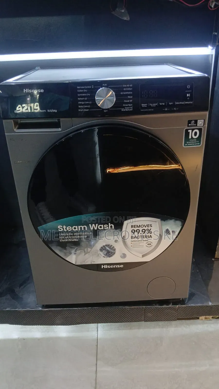 Hisense 10kg Wash Dry Wdqy8014evjmt Washing Machine