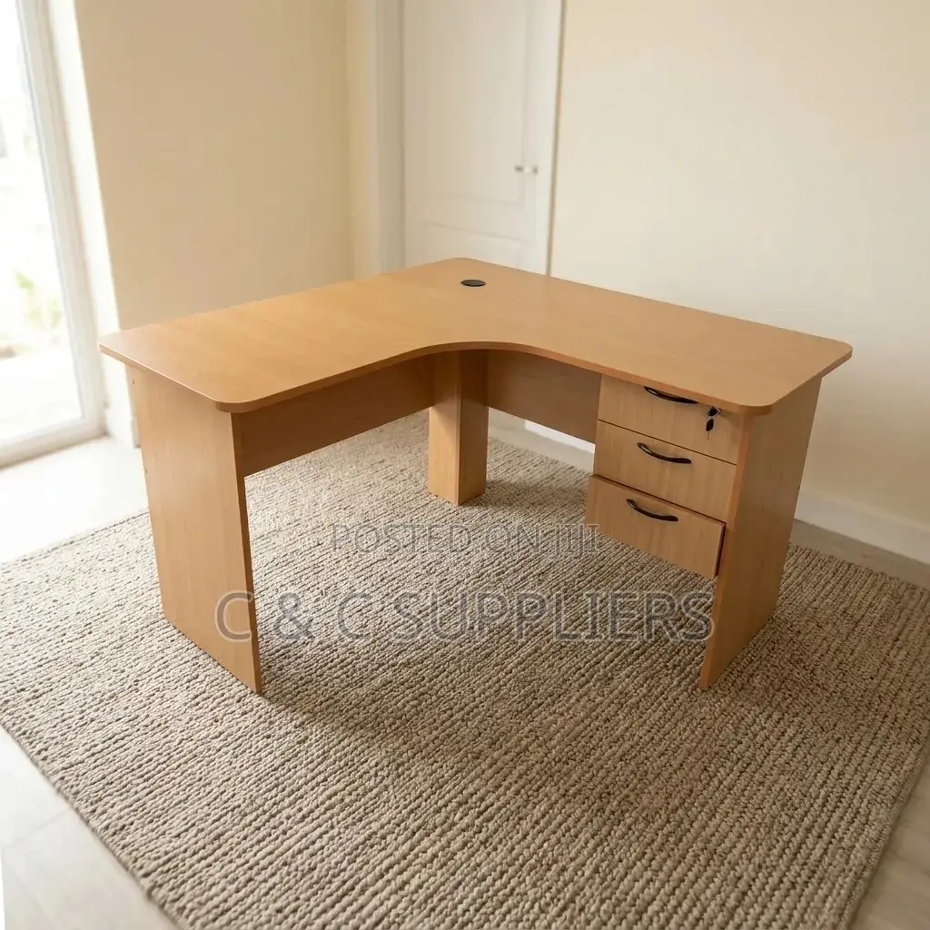 Custom Curved Home Study Desk-1.2m