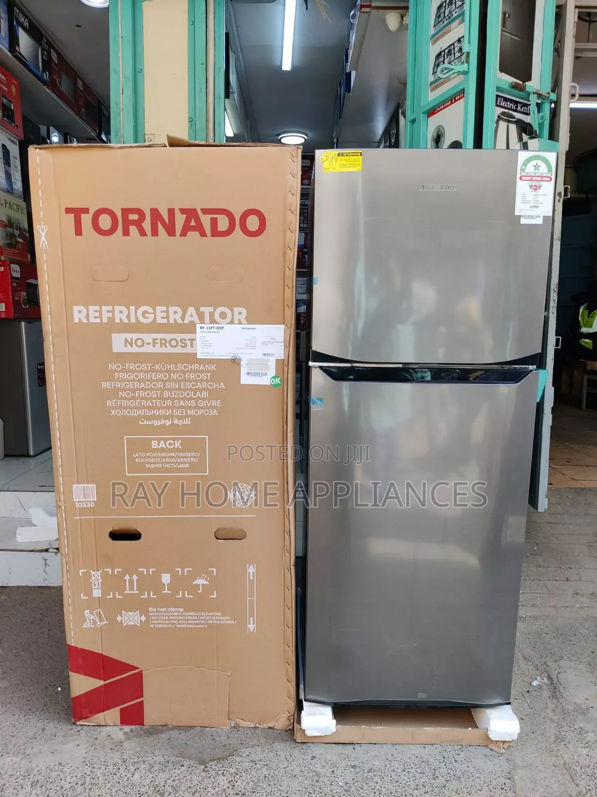 Silver Grey Double Door Tornado 304litres