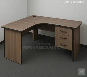 Office Desk; 1.2M L-Shaped Curved Design Office Desk
