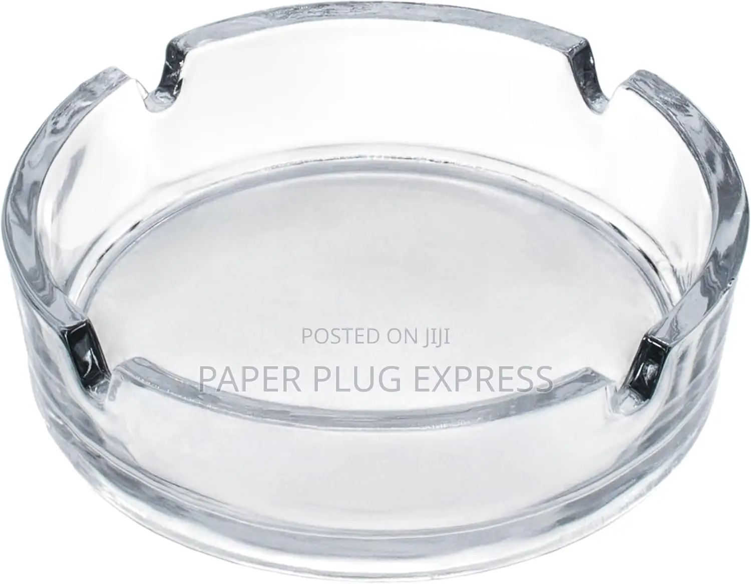 Classic Clear Round Glass Ashtray 90mm – Tabletop Ash Tray