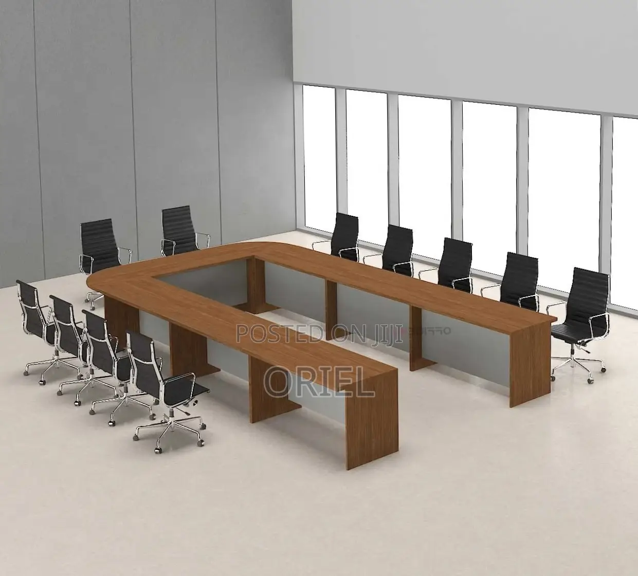 Office Table : U-Shaped 600CM Boardroom Meeting Table